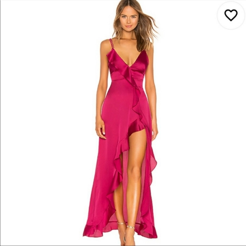 For Love and Lemons Isabella Ruffled Maxi Dress